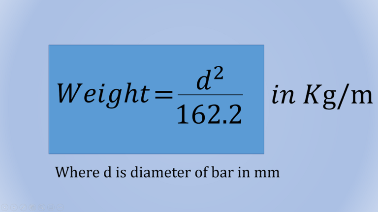 WEIGHT OF STEEL BARS - PRACTICAL CIVIL ENGINEER